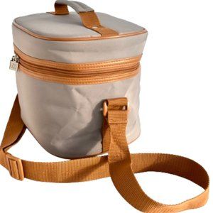 NWOT! YVES ROCHER Men's Tan/Rust Travel Toiletry Bag